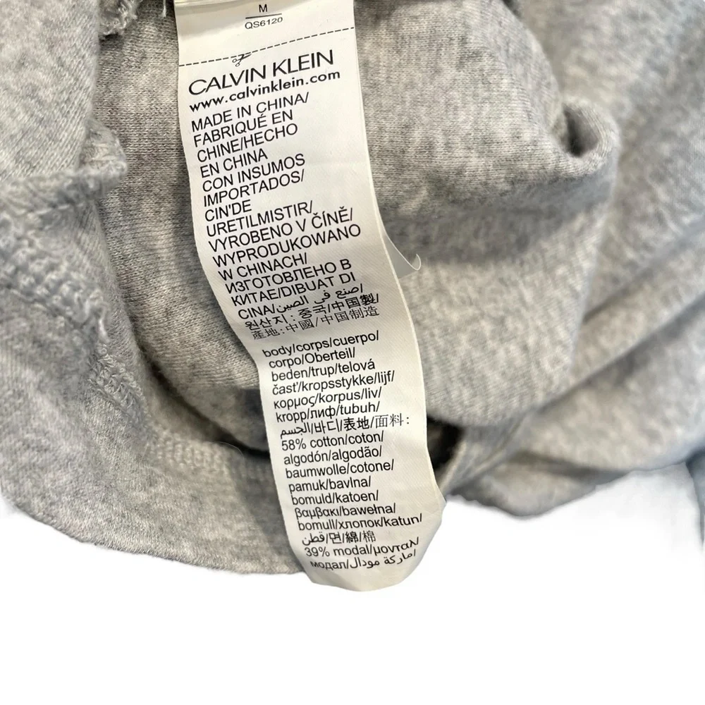 Calvin Klein Sleepwear Dolman Sleeve Hoodie Grey Medium NWOT - Picture 6 of 7